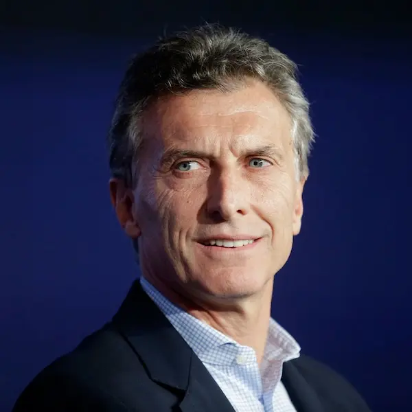 Political speaker Mauricio Macri