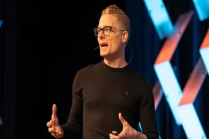 Ian Beacraft speaking about AI workforce transformation and future of work