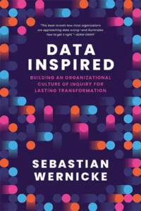 Data Inspired book cover featuring colorful dot pattern - Sebastian Wernicke Data Inspired | Aurum Speakers Bureau