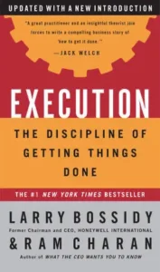 Cover of the book Execution by Larry Bossidy and Ram Charan - ram charan execution and strategy | Aurum Speakers Bureau
